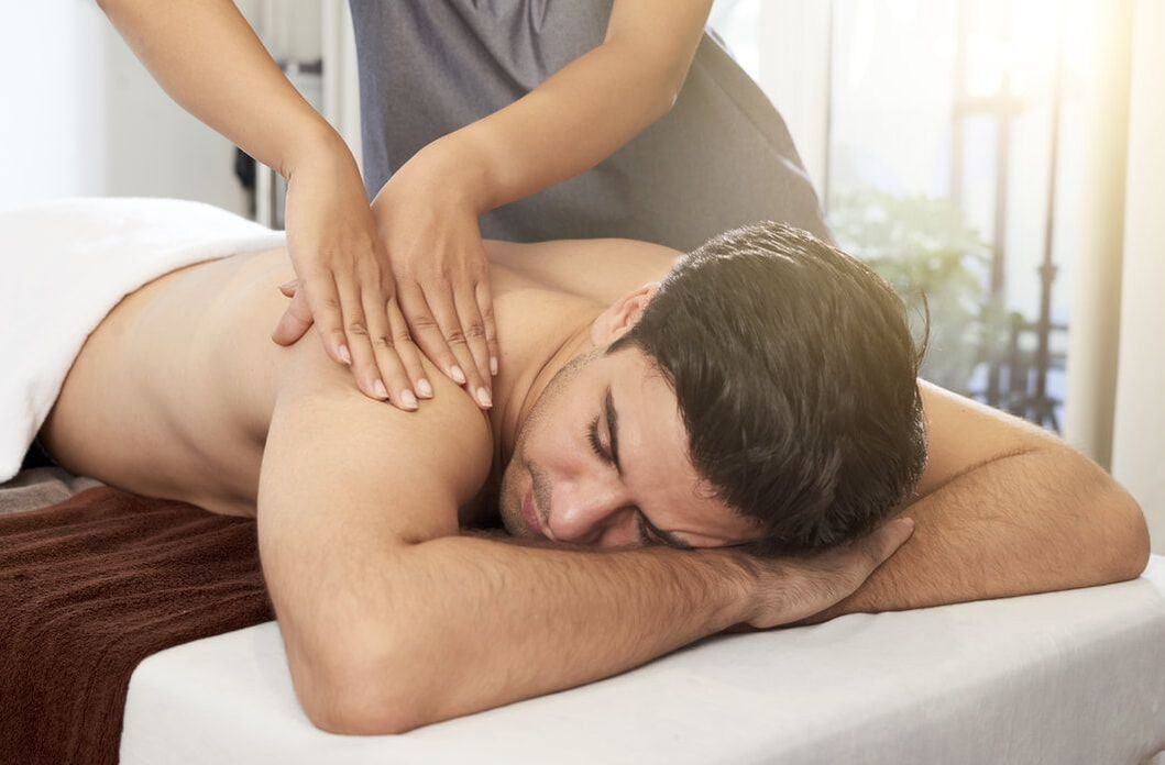 Male Receiving Massage